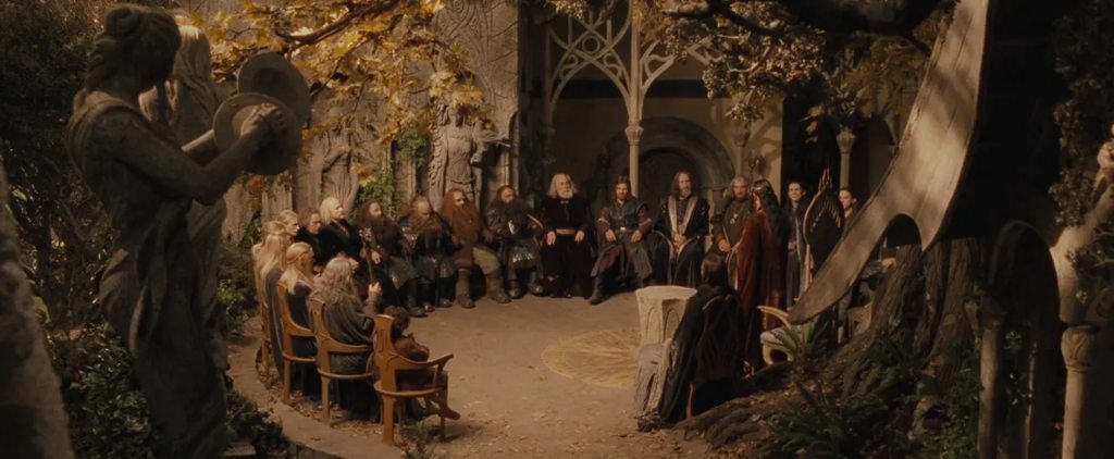 Lord of the Rings Council of Elrond scene